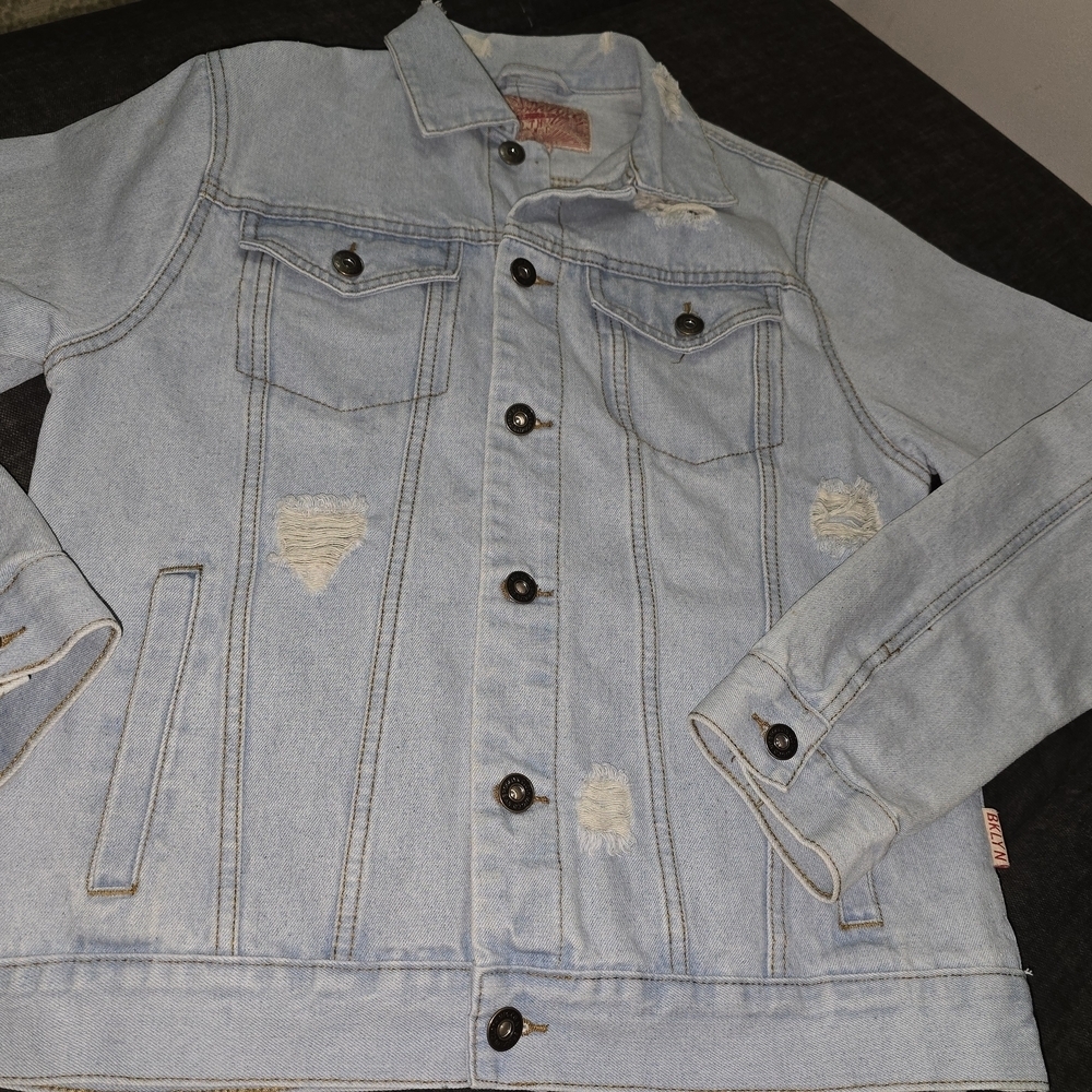 Brooklyn Cloth Light Blue Denim Jacket for Men - Picture 11 of 13